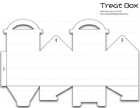 Treats T Box Template Pdf Png Instant Download Printable Etsy