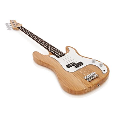 La Bass Guitar By Gear4music Natural Box Opened Gear4music