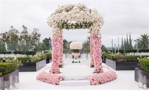 Gorgeous Rooftop Wedding Ceremony And Reception In West Hollywood