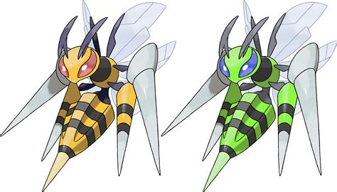 Despite having bee in its name, beedrill more closely resembles a wasp. Mega Beedrill by KrocF4 on DeviantArt