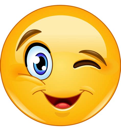 Winking Emoticon Png Clip Art Emoticon Excited Emoji Smiley The Best