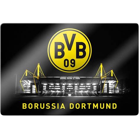 Kgaa, ballspielverein borussia 09 e.v. Borussia Dortmund Wandbild BVB Signal Iduna Park bei Nacht ...