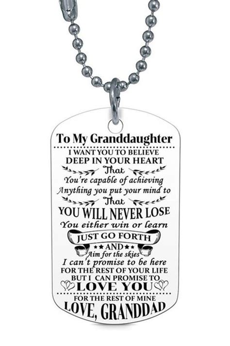 Give a special gift for a new grandma. Beautiful To My Granddaughter Necklace From Grandma ...