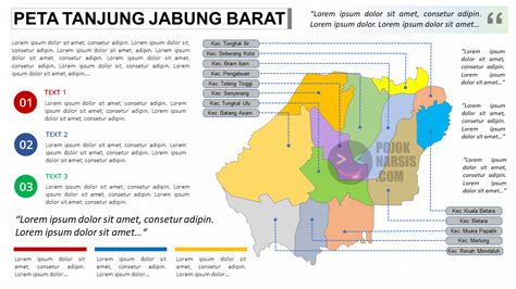 Peta Kabupaten Tanjung Jabung Barat Editable Powerpoint Hd Pojok Narsis