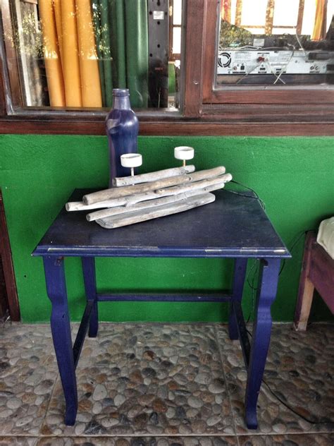 Combining your coffee table with a magazine rack and set of trays gives you a perfect chill out corner in which to read, sip a cup of coffee and. Hand painted coffee table navy blue