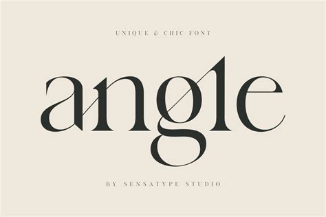 Ad Angle Unique And Chic Font By Sensatype On Creativemarket Angle