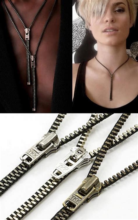 So Cute And Easy To Make Zipper Jewelry Creative Necklace Diy
