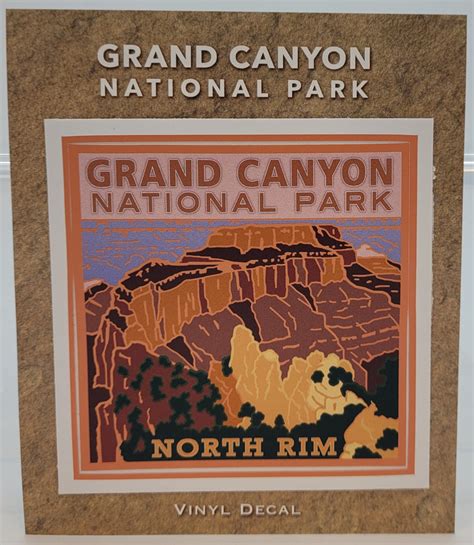 Grand Canyon North Rim Decal Grand Canyon Conservancy Store