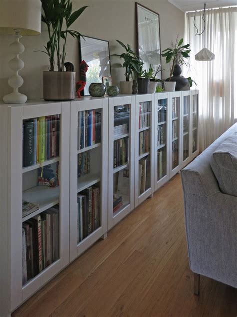 Billy Bookcases With GrytnÄs Glass Doors Ikea Hackers Home Living