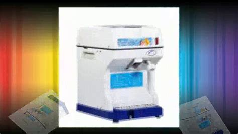 Fujimarca mc 709se v2 shave ice machine. cube ice shaver crusher machine for commercial shop - YouTube