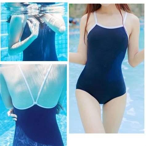 Japanese School Girl Jk Swimwear Sexy Swimsuit Cosplay Costume Sukumizu Ebay