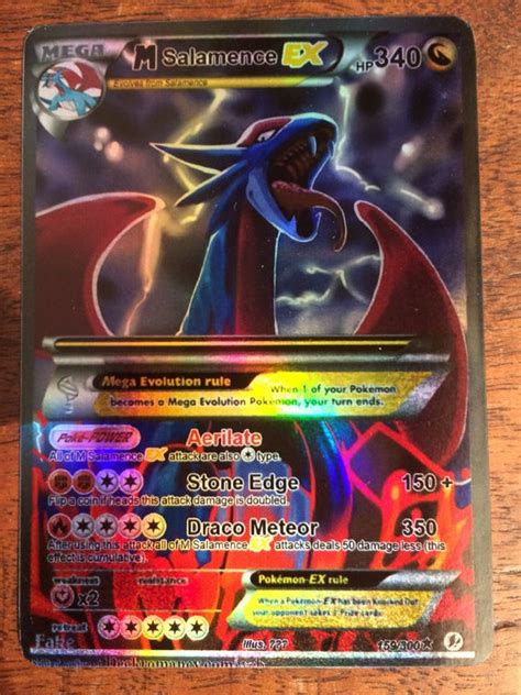 But you will receive a random set of the personages. Salamence m mega gx ex orica custom pokemon card | Etsy