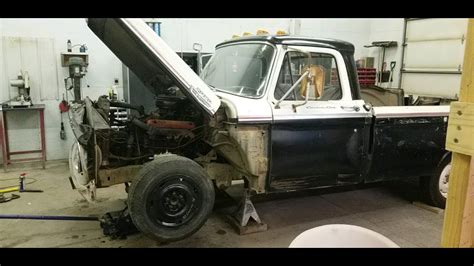 1964 Ford F 100 Crown Vic Independent Front Suspension Swap Youtube