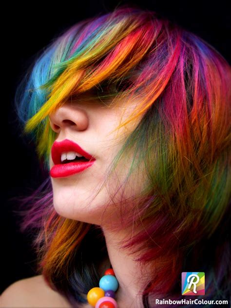 rainbow ombre hair by littlehippy on deviantart