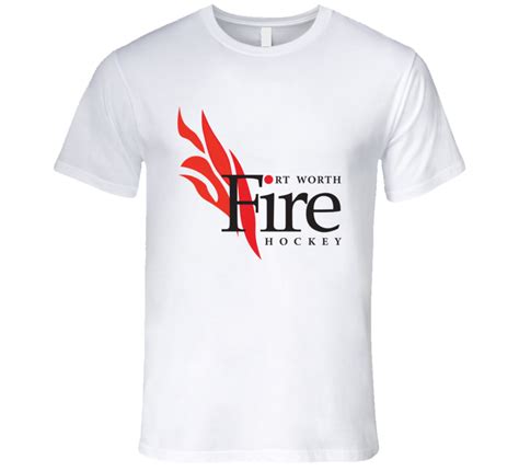 Fort Worth Fire Chl Central Hockey League T Shirt Brahmas Ebay