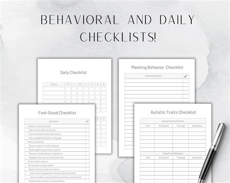 Editable Autism Workbook Canva Autistic Planner Journal For Adults And