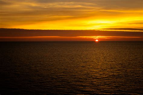 Gambar Pantai Laut Lautan Horison Matahari Terbit Matahari