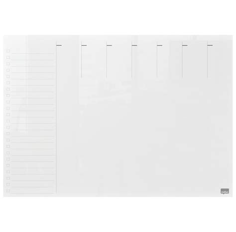 Nobo Transparent Mini Whiteboard Veckoplanerare A4 Billig