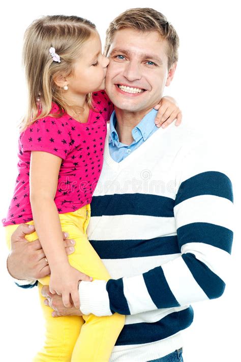 28 Daughter Kissing Father Free Stock Photos Stockfreeimages