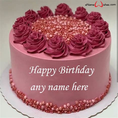 Send happy birthday wishes by writing name on birthday cake images via namebirthdaycakes.net app. Personalised Birthday Cake with Name Edit - eNameWishes