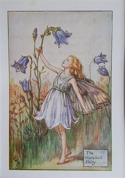 Harebell Flower Fairy Vintage Print Cicely Mary Barker Flower Etsy