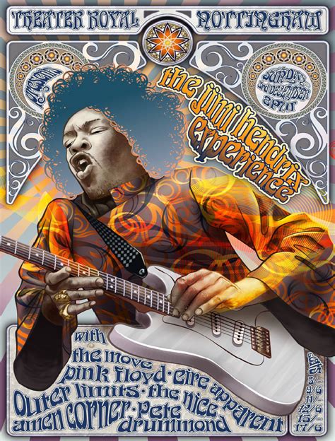 Jimi Hendrix Concert Poster Music Concert Posters Concert Posters