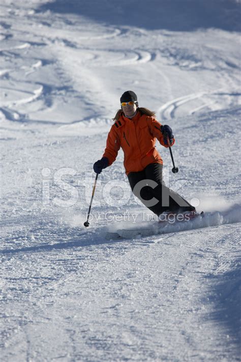 Female Skier Stock Photo Royalty Free Freeimages