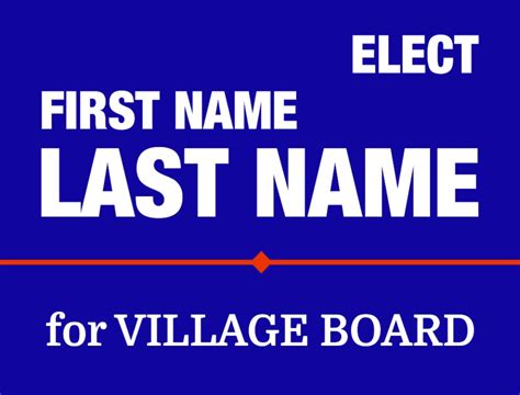 Village Board Crazy Cheap Political Signs And Custom Yard Signs 60 Off