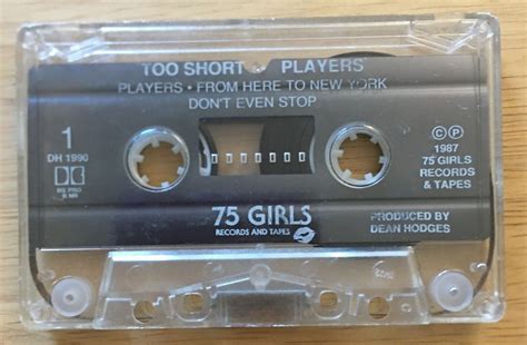 Rare Too Short Players 75 Girls 1987 Rap Hip Hop Cassette Tape Ebay