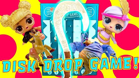 Lol Surprise Dolls Jessie And Maui Play The Disk Drop Game W Tamatoa Youtube