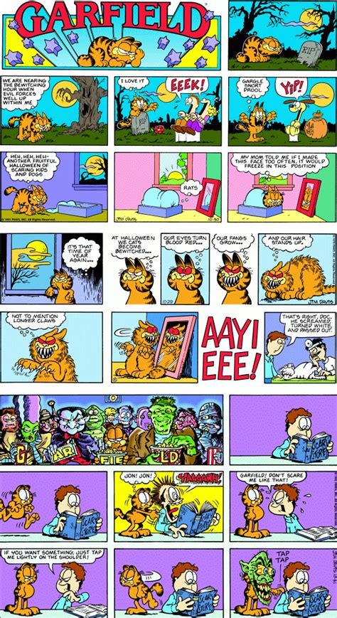 Garfield Halloween Comic Garfield Halloween Garfield Comics