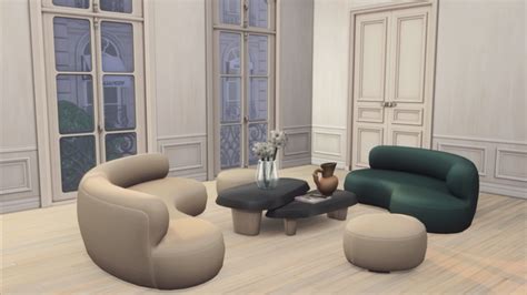 Paris Set Part 3 Felixandre On Patreon Living Room Sims 4 Sims