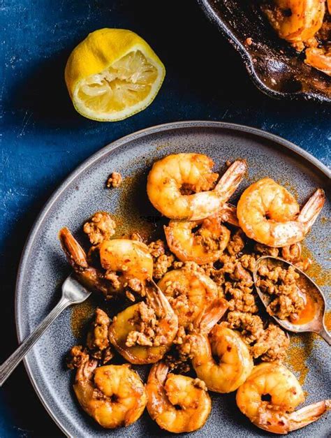 Spanish Shrimp Tapas With Chorizo And Lemon Sip And Feast