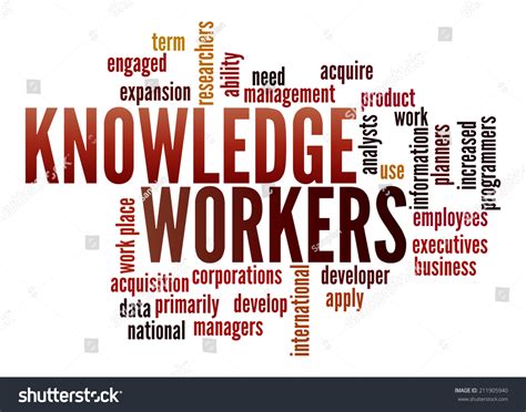 Knowledge Workers In Word Collage Stock Photo 211905940 Shutterstock