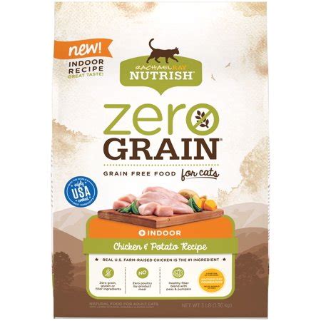 This recipe is completely grain free and gluten free, which makes it easy to digest, making it a dog food for sensitive stomachs , as well as a dog food for allergies. Rachael Ray Nutrish Zero Grain Natural Dry Cat Food, Grain ...