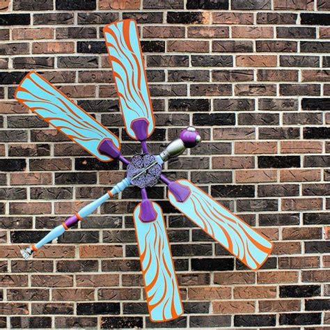 Built This Dragonfly From Parts Of A Ceiling Fan And Lots Of Other