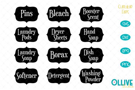 Free Printable Laundry Labels
