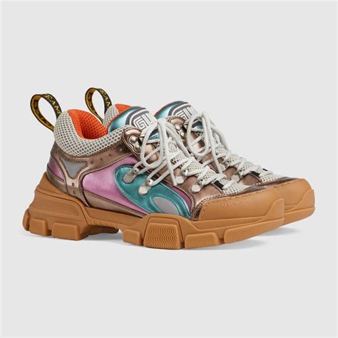 Shop The Flashtrek Sneaker By Gucci Defined By A Vibrant Mix Of