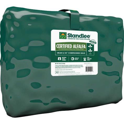 Standlee Premium Western Forage 50 Lb Certified Alfalfa Grab And Go