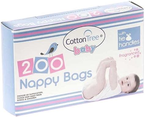 Cotton Tree Disposable Nappy Bags 200 Bags Fragranced New Amazon