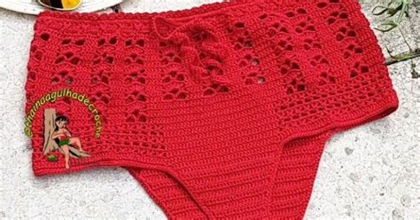 Thainá Agulha De Crochê Bikini Hot Pant De Crochê