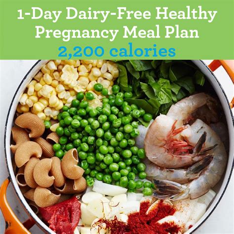 When it comes to a pregnancy diet, it can feel like the restrictions never end: 1-Day Dairy-Free Healthy-Pregnancy Meal: 2,200 Calories ...