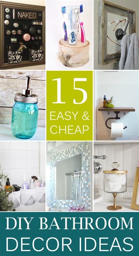 Organize your medicine cabinet with style and with this diy bathroom decor inspiration. 15 Easy & Cheap Bathroom Decor Ideas