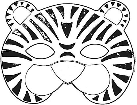 Mascara De Tigre Para Imprimir Mascara De Tigre Blanco Para