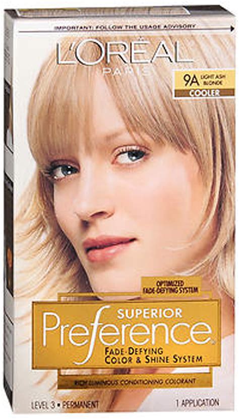 Loreal Superior Preference 9a Light Ash Blonde Cooler The Online