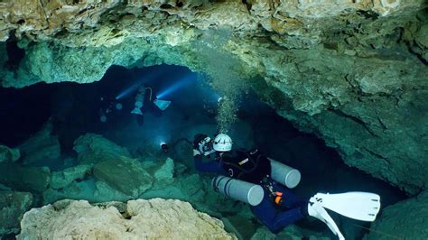 Cavern Diving Tajma Ha Cenote In Mexico For Scuba Divers