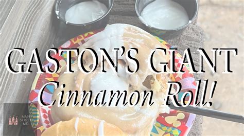 Giant Cinnamon Roll From Gastons Tavern Youtube