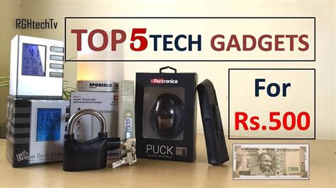 Top 5 Tech Under Rs 500 Tech Gadgets And Accessories Youtube