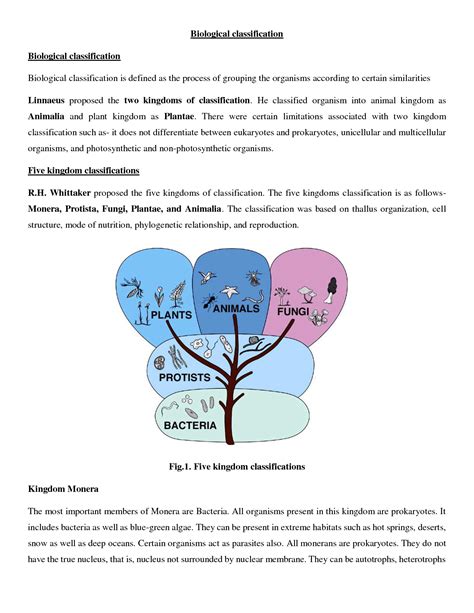 Solution Biological Classification Notes Biology Studypool