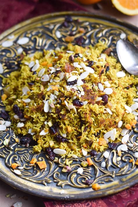 Tasty Travel Tuesday Persian Jeweled Basmati Rice Pilaf Easy Recipe